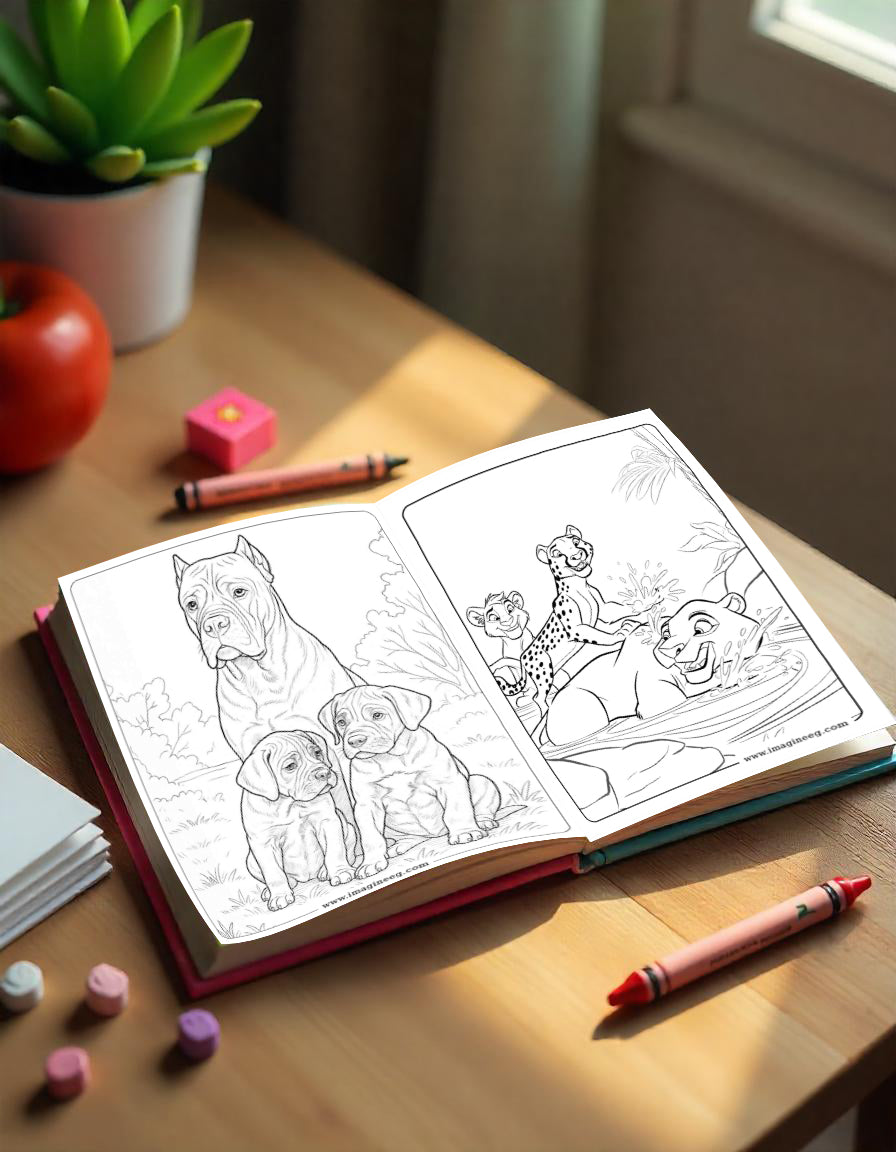 Animals coloring book