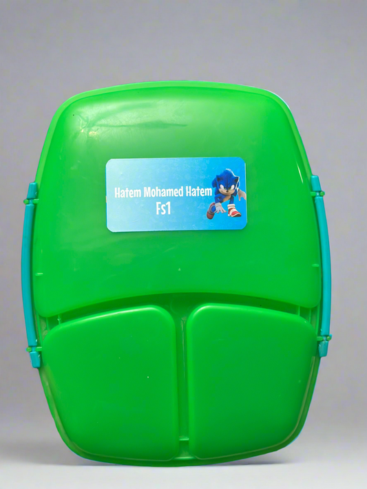 Lunch box waterproof label (4.5x8.5) cm