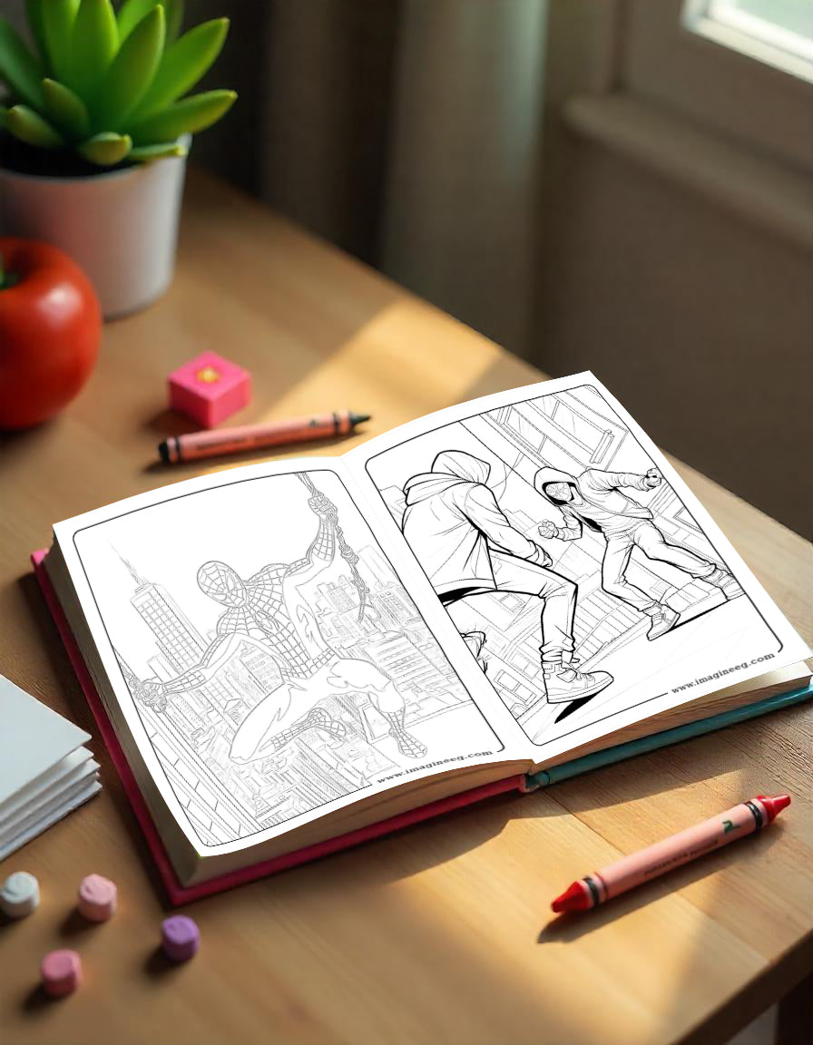 Spiderman coloring book
